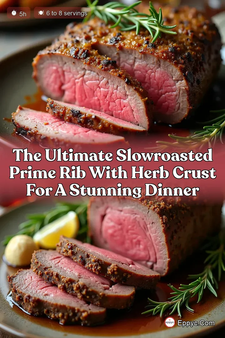 The Ultimate SlowRoasted Prime Rib with Herb Crust for a Stunning Dinner