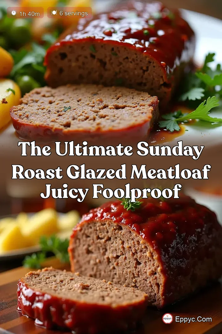 The Ultimate Sunday Roast Glazed Meatloaf Juicy Foolproof