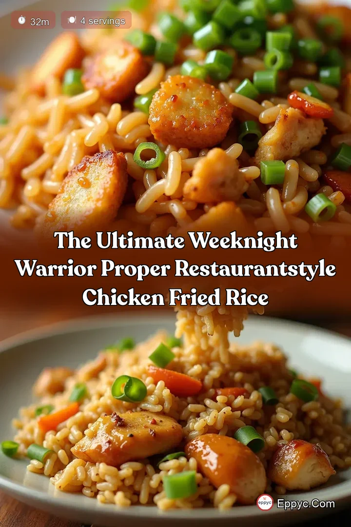 The Ultimate Weeknight Warrior Proper RestaurantStyle Chicken Fried Rice