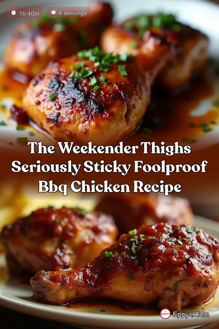 The Weekender Thighs Seriously Sticky Foolproof BBQ Chicken Recipe