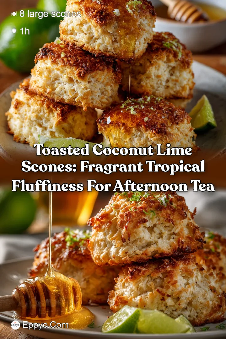 Toasted Coconut Lime Scones: Fragrant Tropical Fluffiness for Afternoon Tea