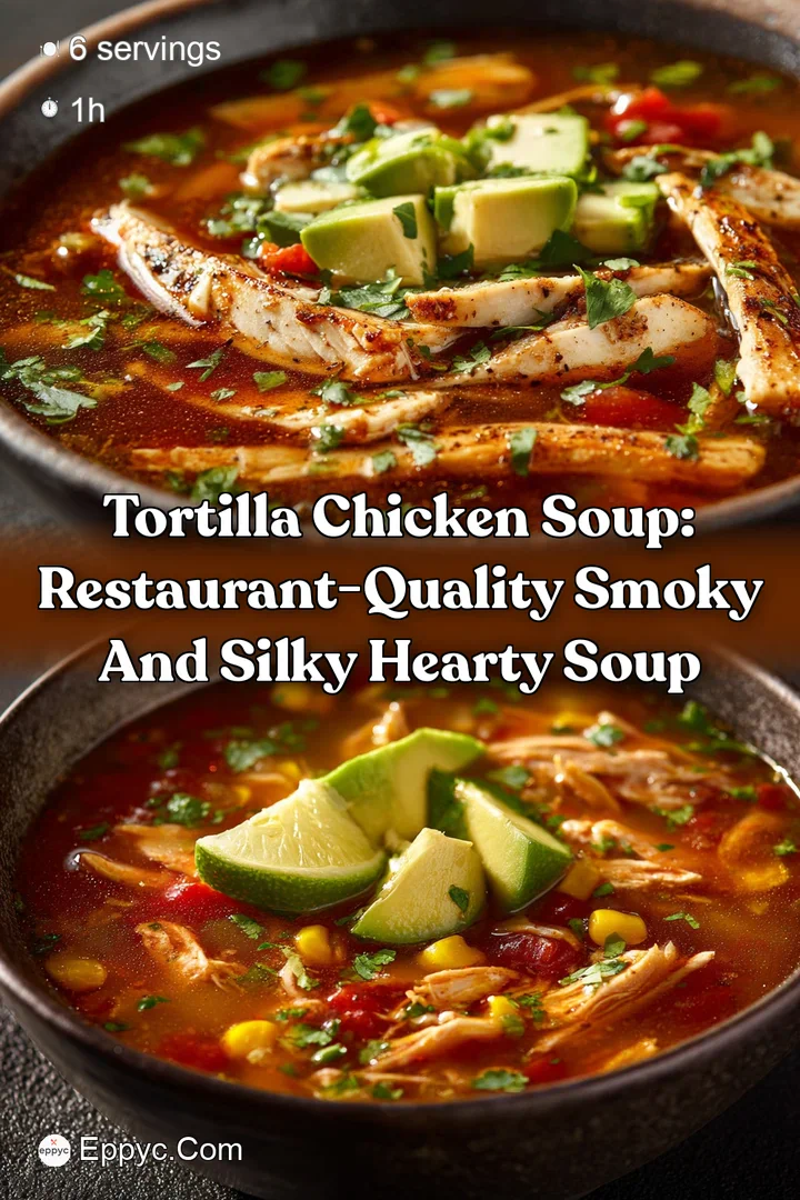 Tortilla Chicken Soup: Restaurant-Quality Smoky and Silky Hearty Soup