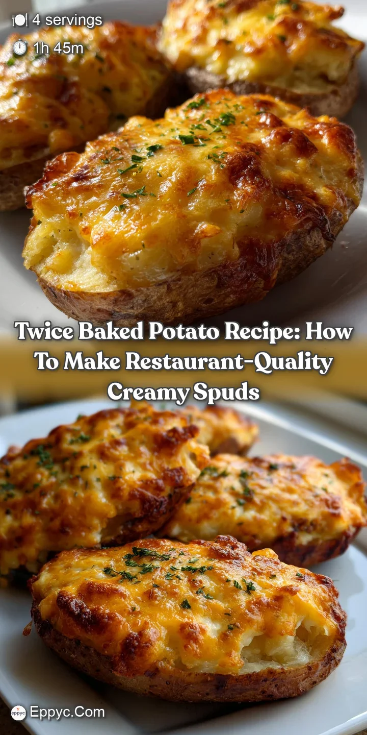 Twice Baked Potato Recipe: How to Make Restaurant-Quality Creamy Spuds