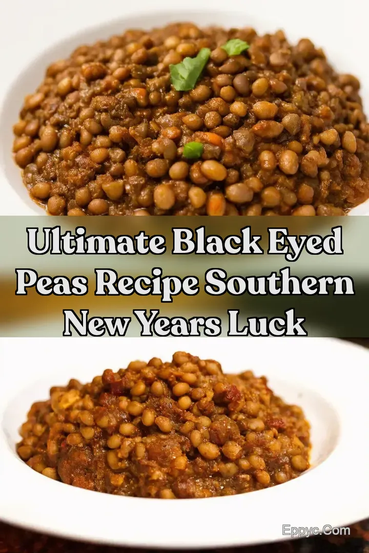 Ultimate Black Eyed Peas Recipe Southern New Years Luck