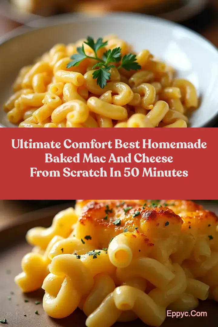 Ultimate Comfort Best Homemade Baked Mac and Cheese from Scratch in 50 Minutes