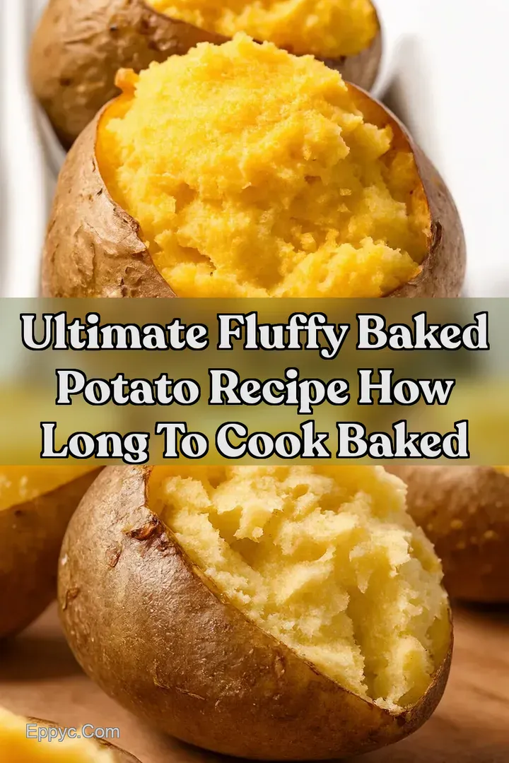 Ultimate Fluffy Baked Potato Recipe How Long to Cook Baked : PIN FOR LATER Ultimate Fluffy Baked Potato Recipe How Long to Cook Baked