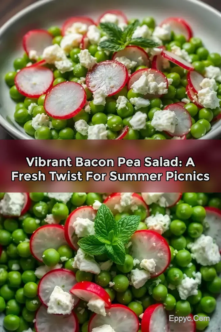 Vibrant Bacon Pea Salad: A Fresh Twist for Summer Picnics