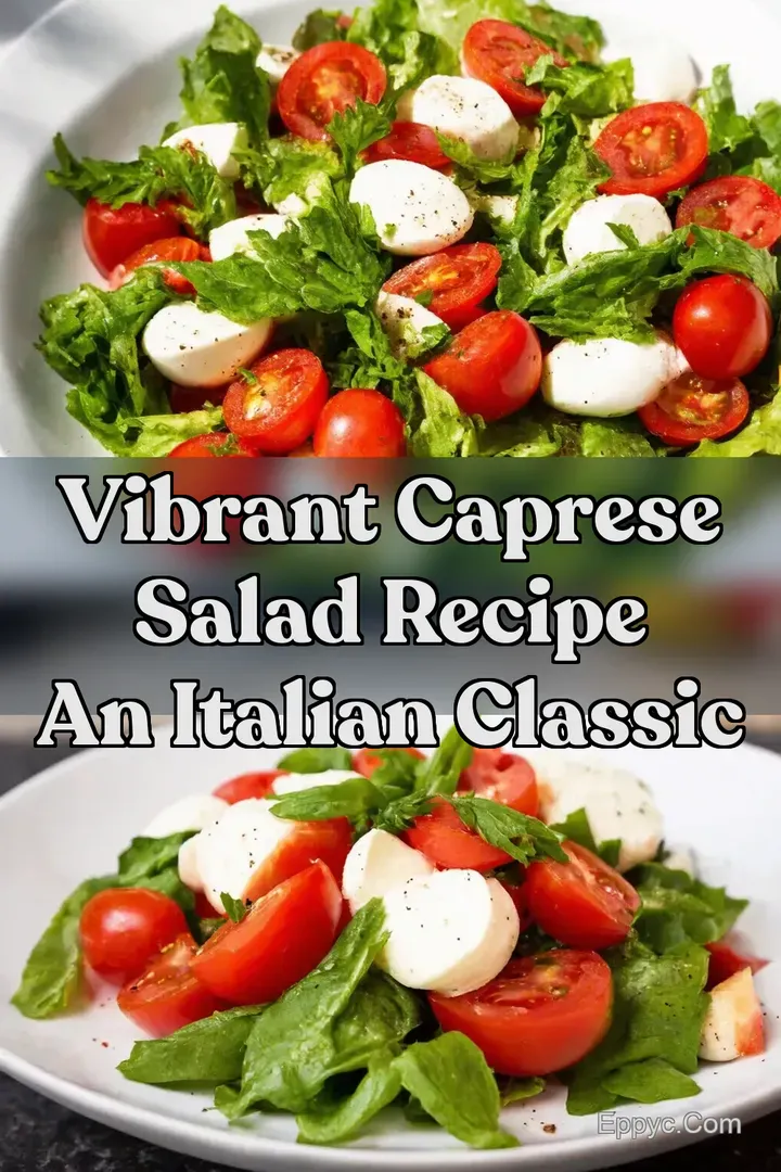 Vibrant Caprese Salad Recipe An Italian Classic