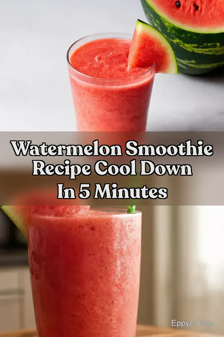 Watermelon Smoothie Recipe Cool Down in 5 Minutes