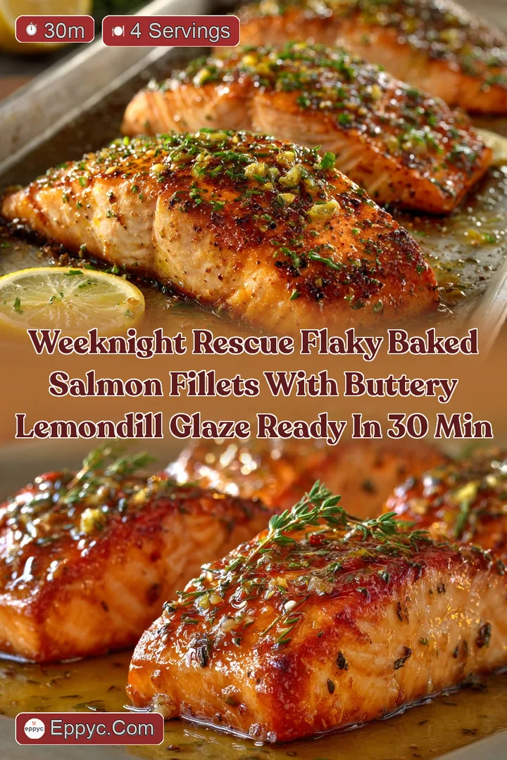 Weeknight Rescue Flaky Baked Salmon Fillets with Buttery LemonDill Glaze Ready in 30 Min