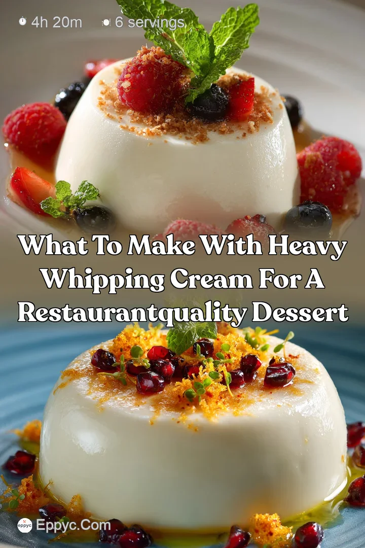 What to make with heavy whipping cream for a restaurantquality dessert