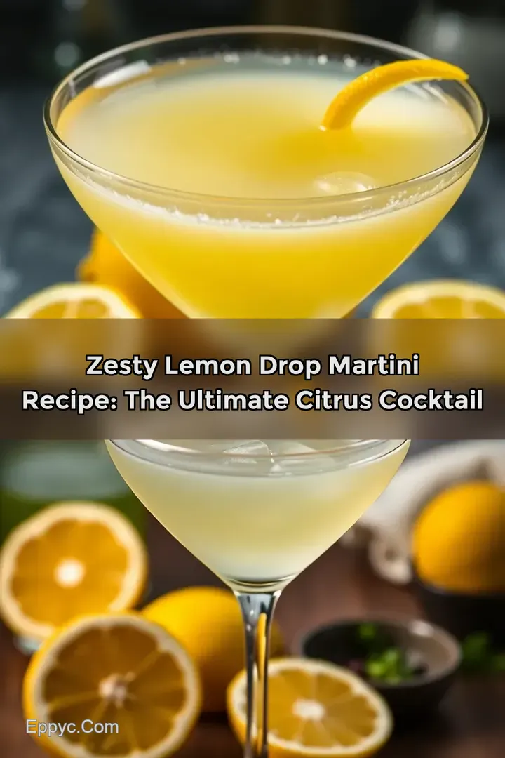 Zesty Lemon Drop Martini Recipe: The Ultimate Citrus Cocktail