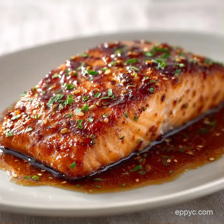 A seared pink fish fillet on white porcelain, garnished with sliced scallions and vibrant steamed bok choy.