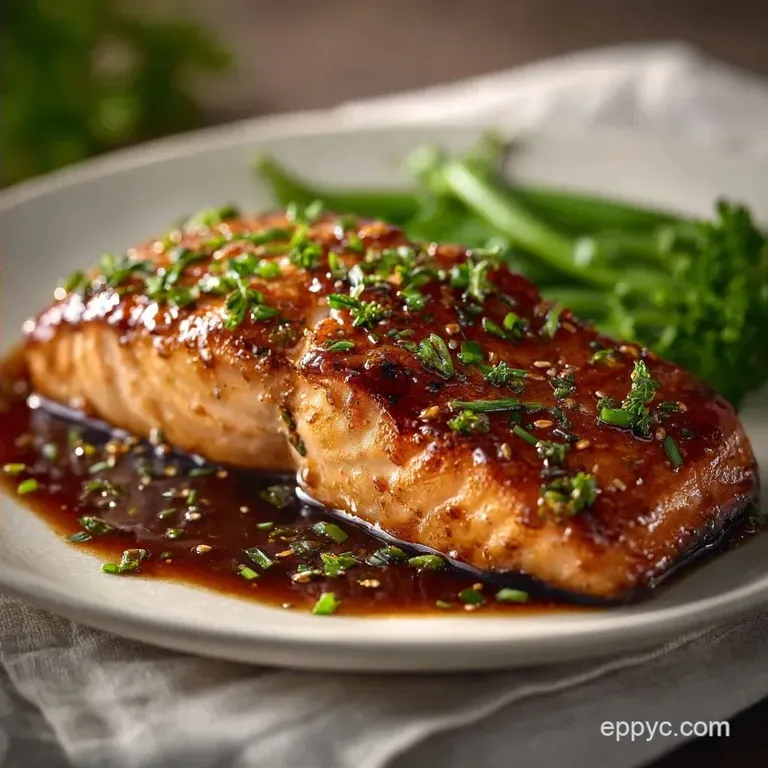 Asian Pan Seared Salmon: Crispy Skin and Soy Glaze