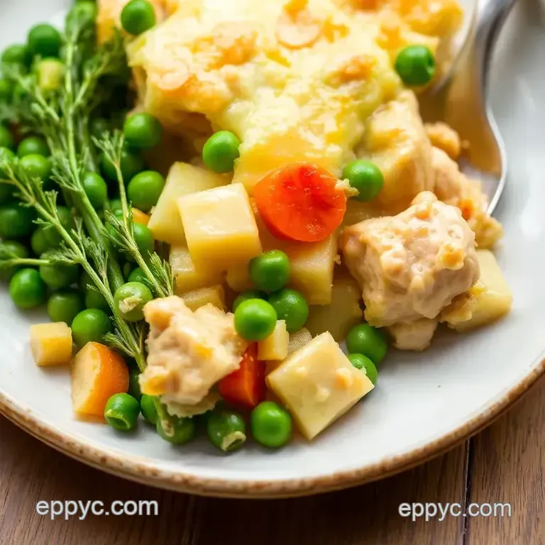 Cheddar Chicken Comfort Pie: A Cozy Bake in 75 Minutes presentation