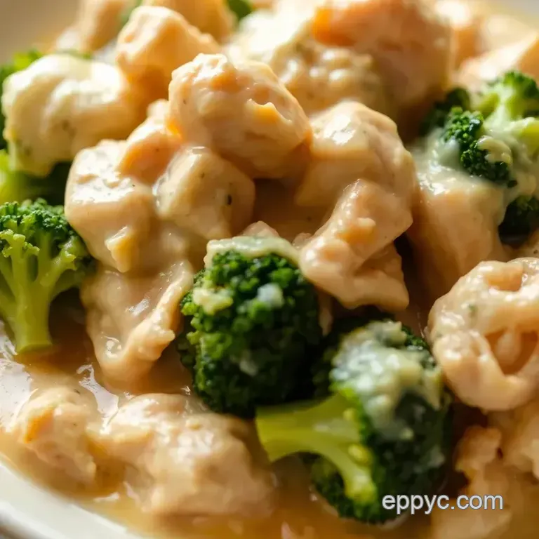 Baked Chicken Divan with Creamy Sherry Sauce presentation