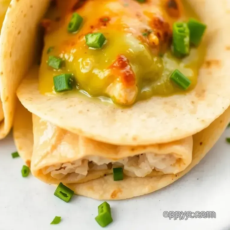 Bake Chicken Enchiladas Verde Delight presentation