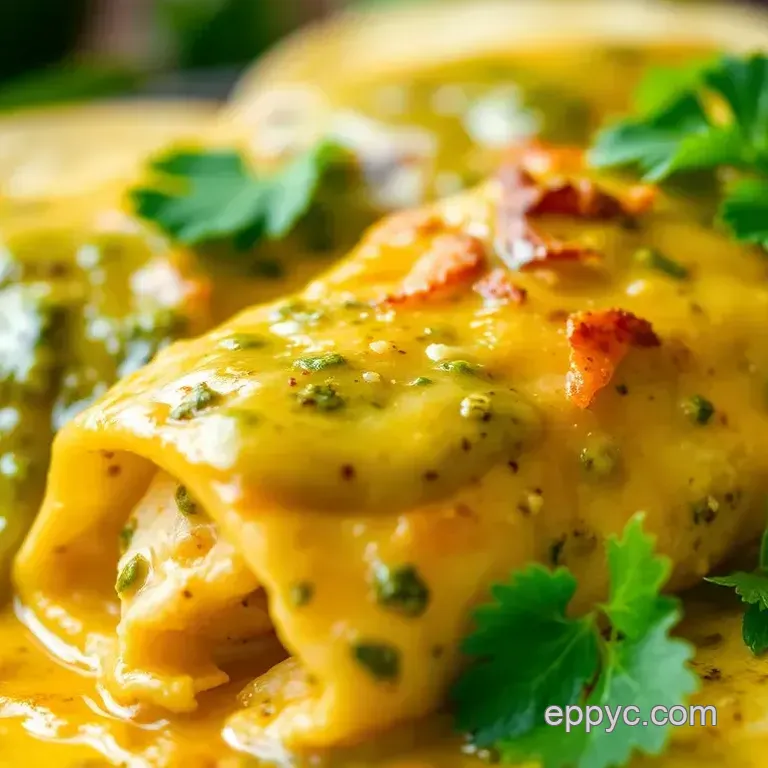 Bake Chicken Enchiladas Verde Delight