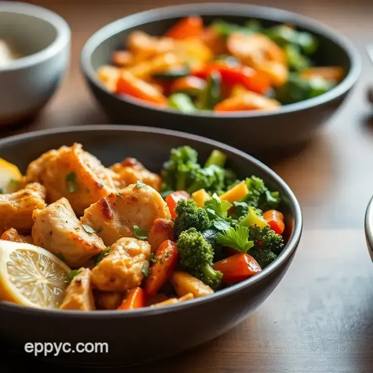 Flavorful Baked Chicken Meal Prep Bowls with Roasted Veggies