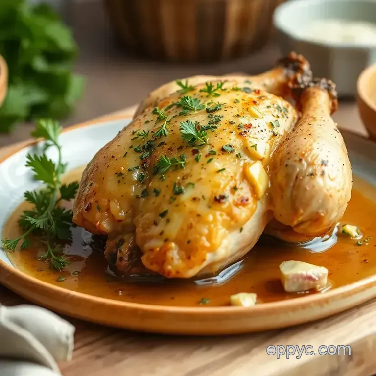 Garlic Herb Butter Baked Chicken presentation