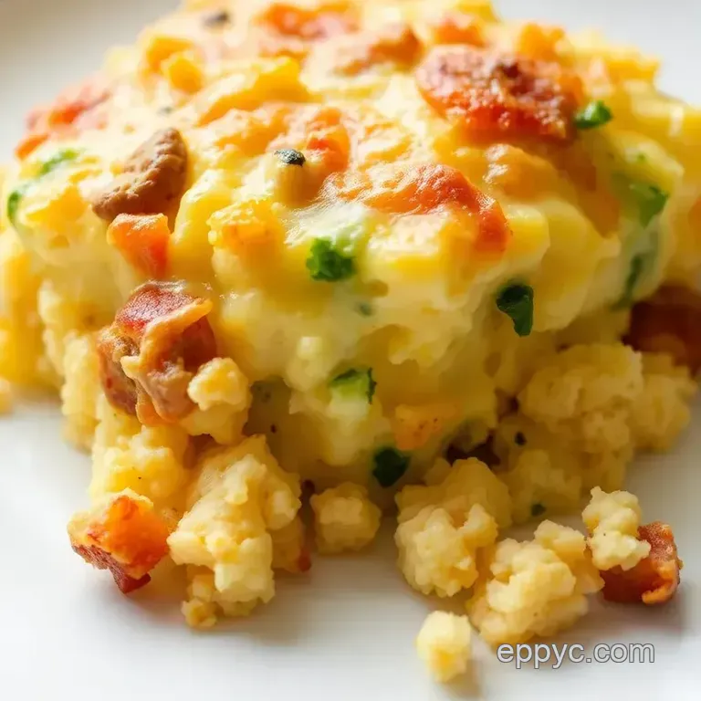Savory Egg Casserole Delight presentation