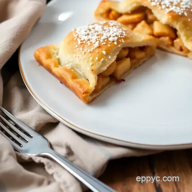 Flaky Apple Pastries Ready in Just 30 Minutes! presentation