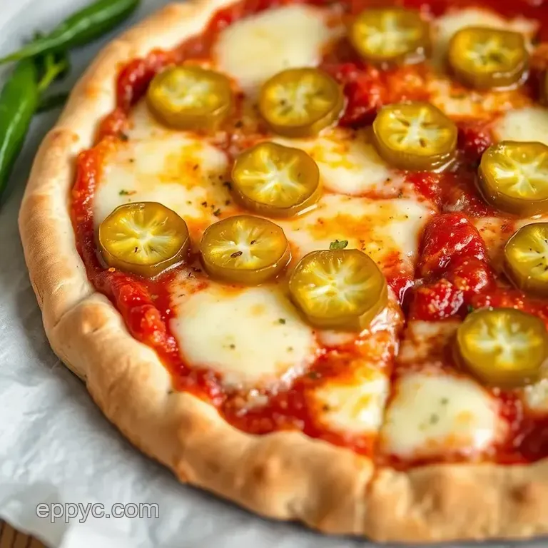 Bake Pickle Pie Pizza with Savory Crust presentation