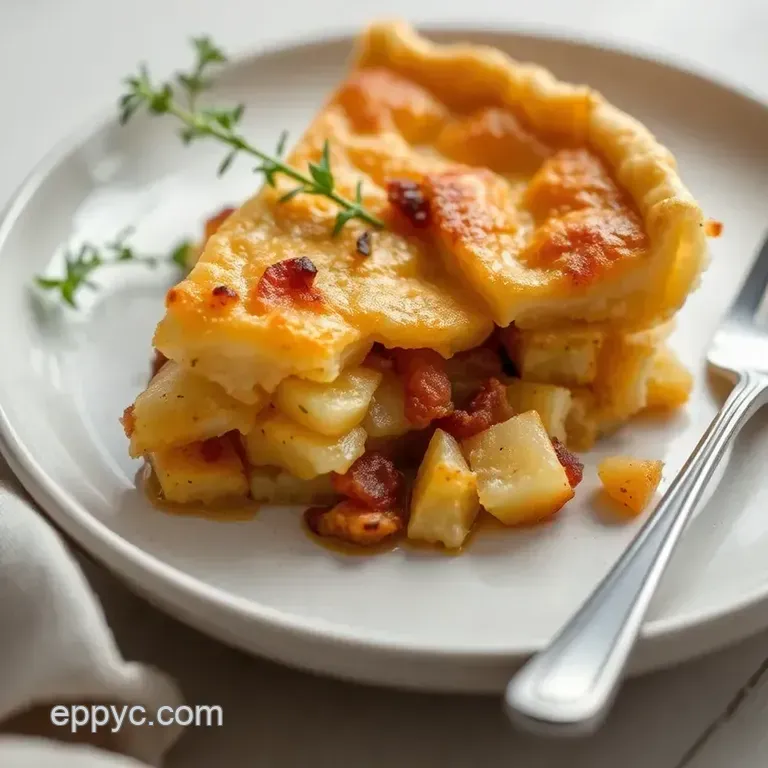 Bake Savory Potato Pie - A Delightful Treat presentation