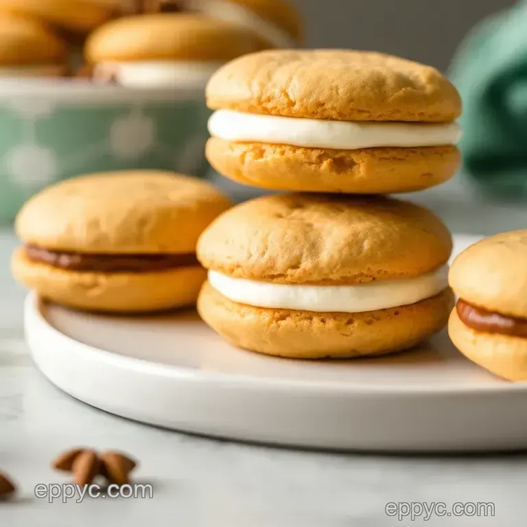 Decadent Sweet Maple Whoopie Pies presentation