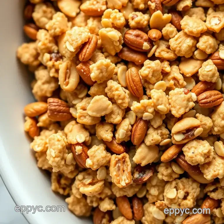 Bake Vanilla Nut Granola presentation