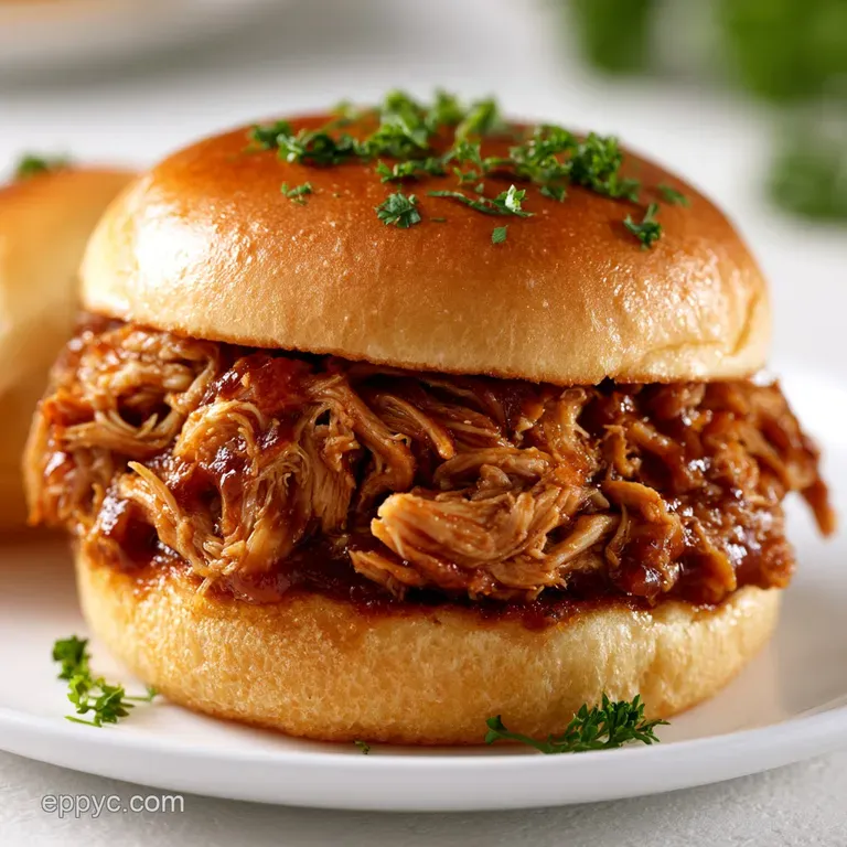 Chicken Sliders: Crockpot BBQ Style