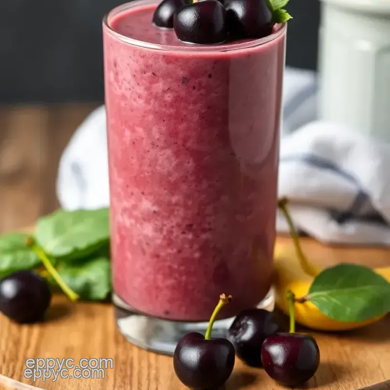 Blend Black Cherry Smoothie - Healthy & Creamy presentation