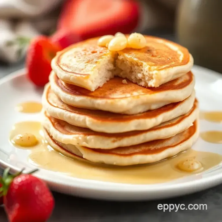 Brown Rice Flour Pancakes presentation