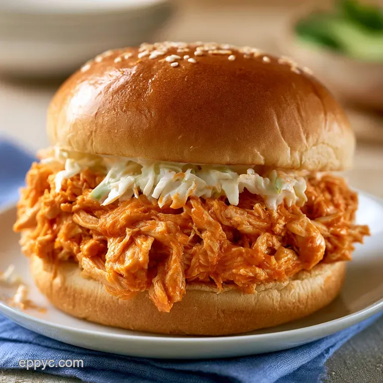 Buffalo Chicken Sandwiches Crockpot: Tender and Velvety