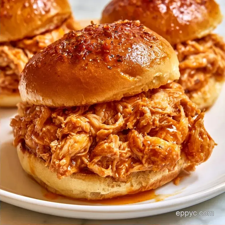 Buffalo Chicken Sliders with Cream Cheese
