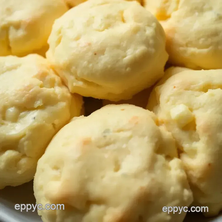 Cheesy Delight: Classic Cheese Biscuits presentation