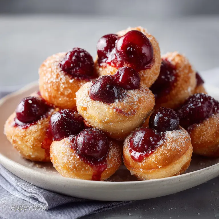 Cherry Pie Bites: Golden and Tart
