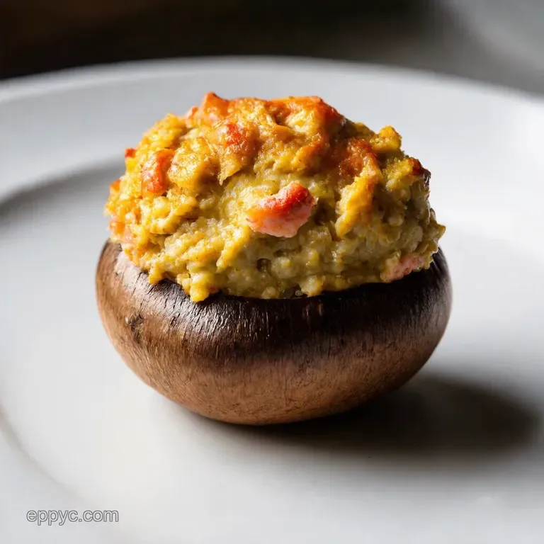 Chesapeake Crabstuffed Mushrooms presentation