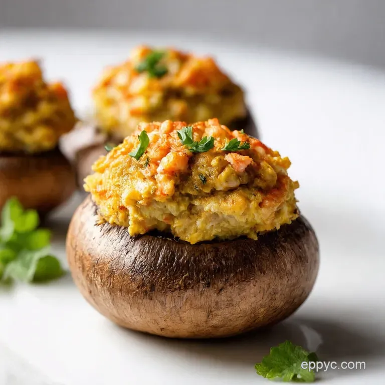 Chesapeake Crab Stuffed Mushroom Recipe My Coastal Twist Chesapeake CrabStuffed Mushrooms