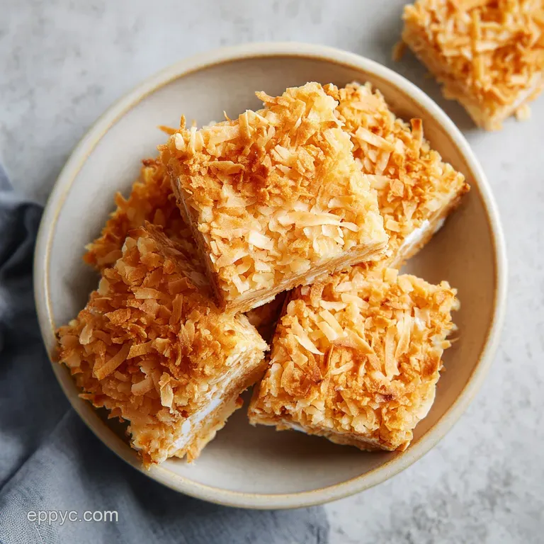 Chewy Coconut Bars: Soft and Buttery