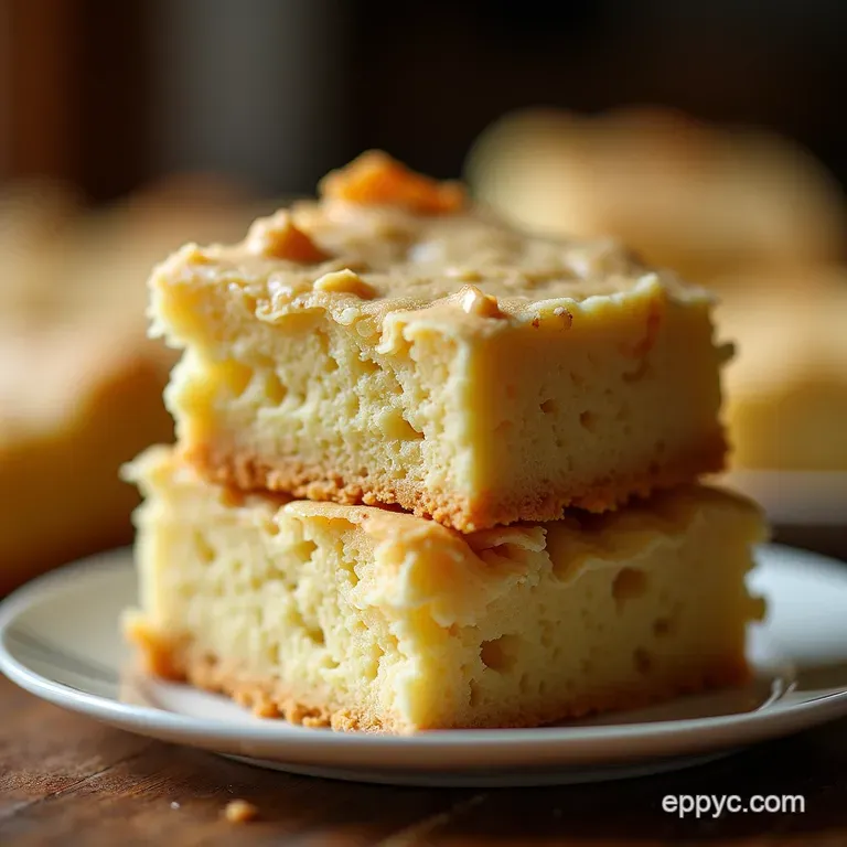 Blond Ambition The Ultimate Chewy White Chocolate Brownies presentation