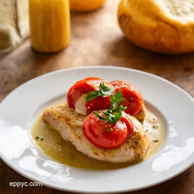 Chicken Caprese An Italian Summer on a Plate presentation