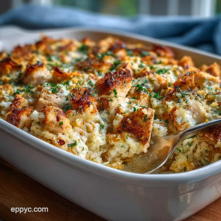 Chicken Cauliflower Rice Casserole