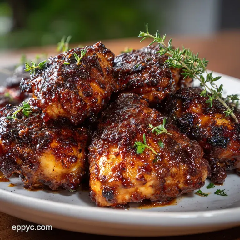 Chicken Thighs Oven Bbq: Sticky Glaze