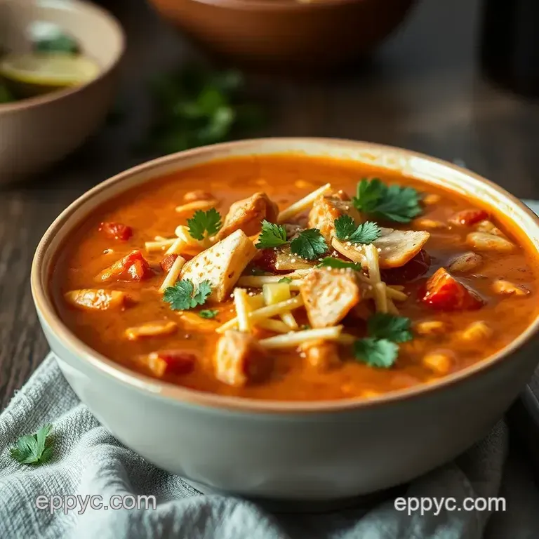 Chicken Tortilla Soup presentation