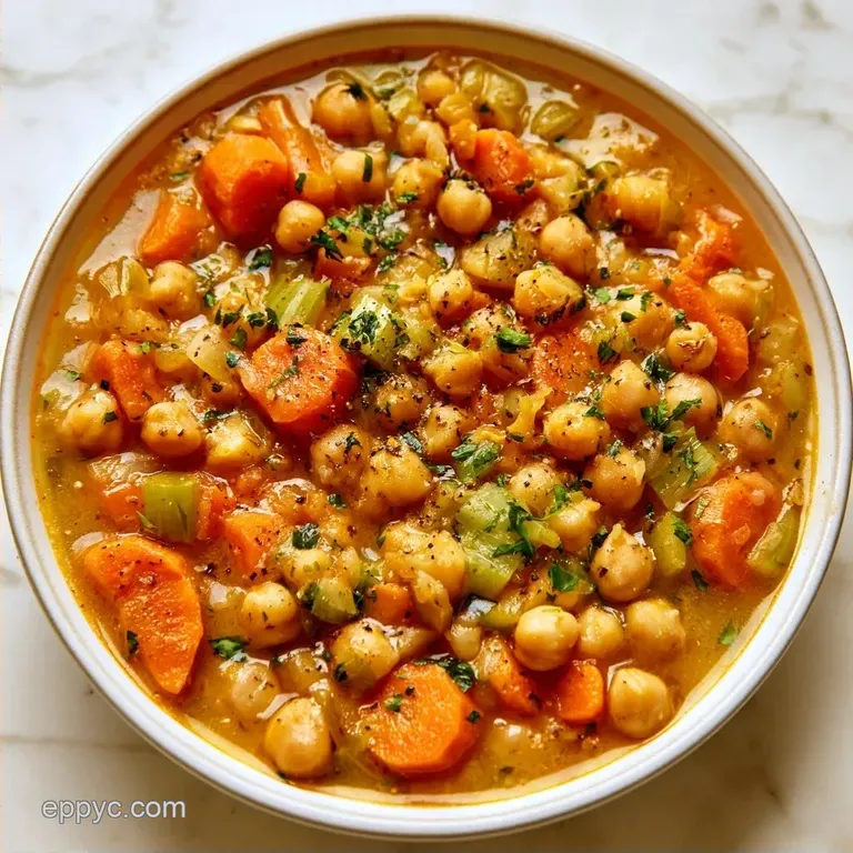Vegan Chickpea Vegetable Soup: Hearty and Vibrant