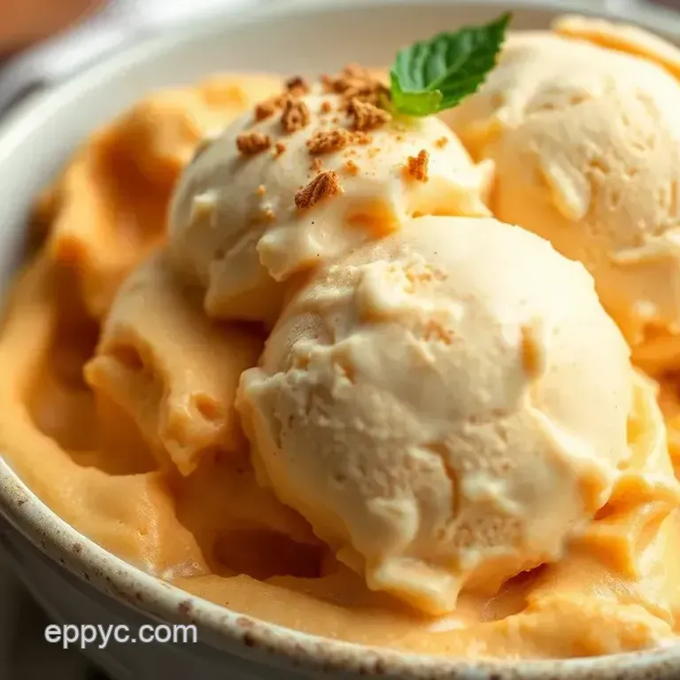 Churned Sweet Potato Ice Cream Delight