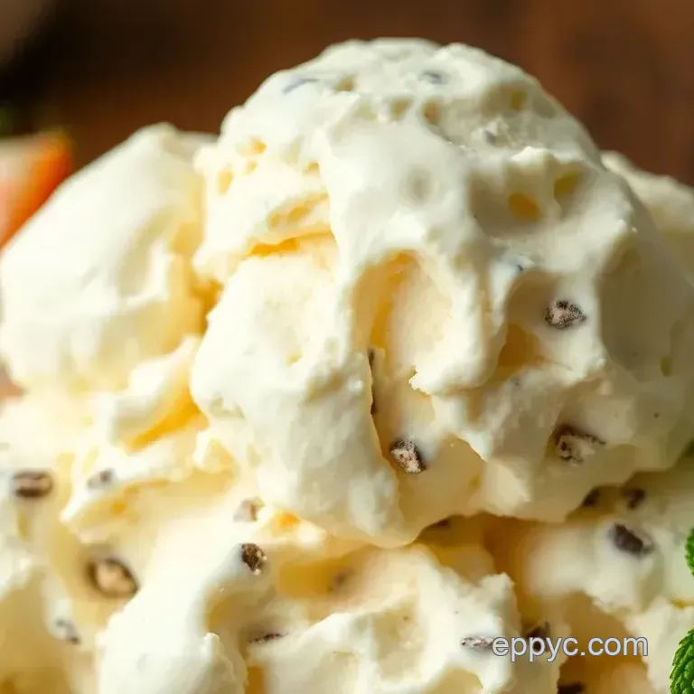 Churned Vanilla Ice Cream Delight