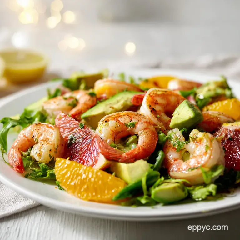 Citrus Shrimp Avocado Salad: Flavorful & Quick