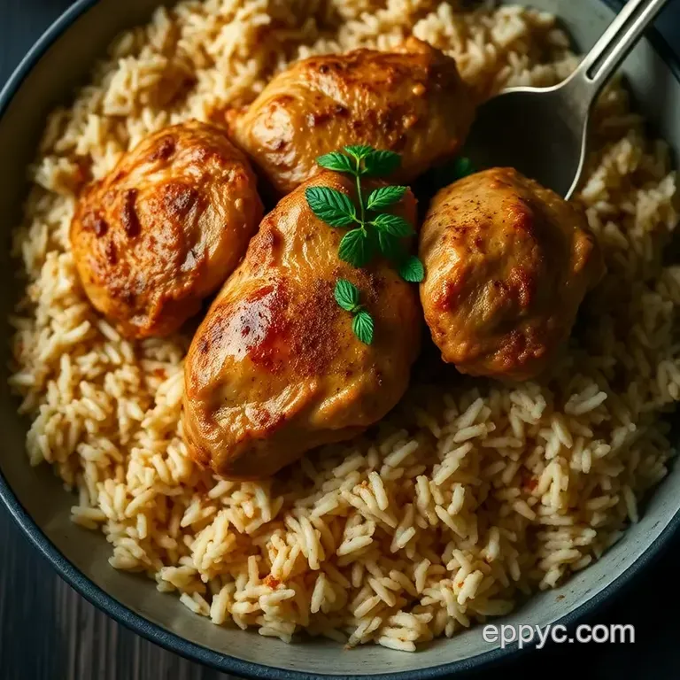Classic Arroz Con Pollo: a Comforting Spanish Chicken and Rice Dish presentation